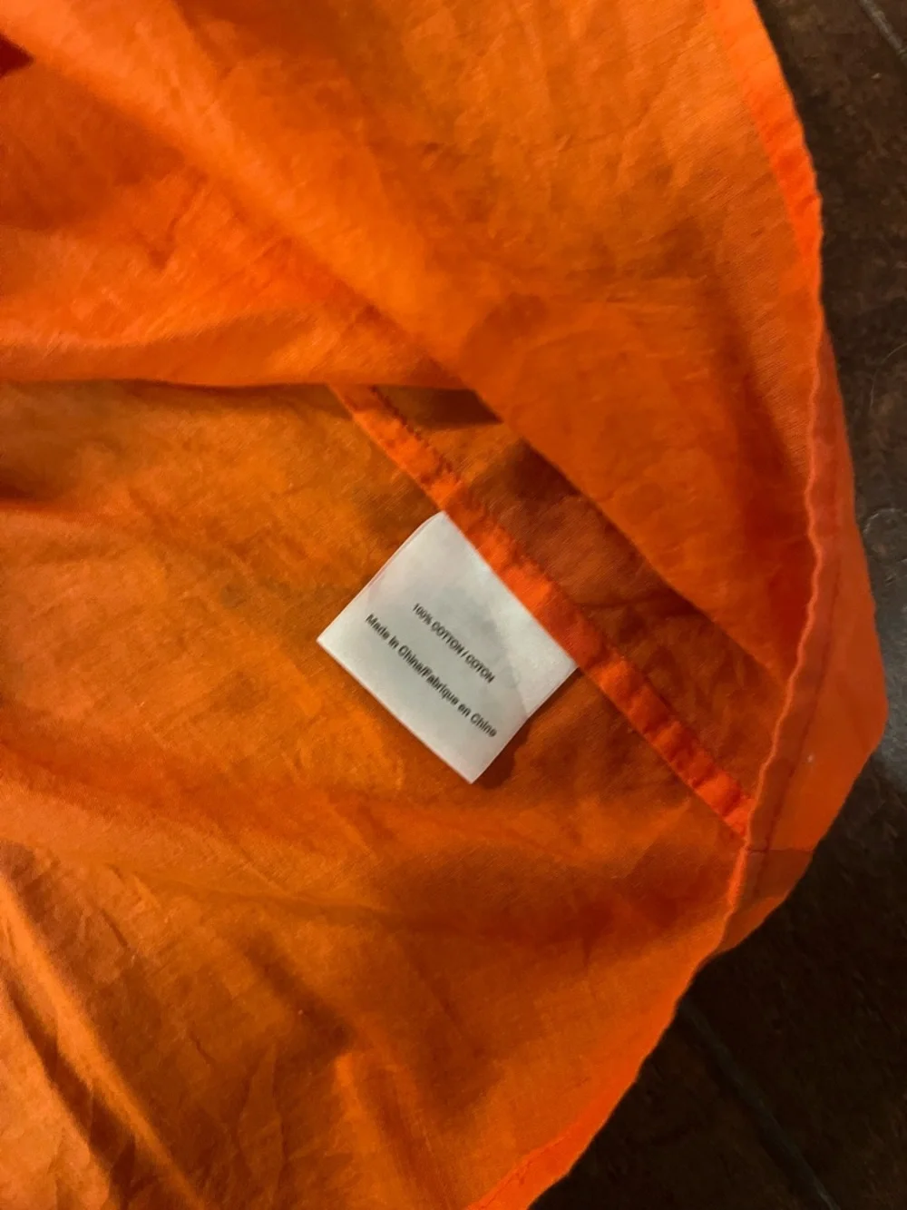 Tory Burch Orange Dress with White Embroidery - Picture 2 of 2